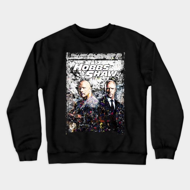 hobbs and shaw abstract art Crewneck Sweatshirt by PrintstaBee